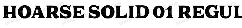 Hoarse Solid 01 Regular字体转换